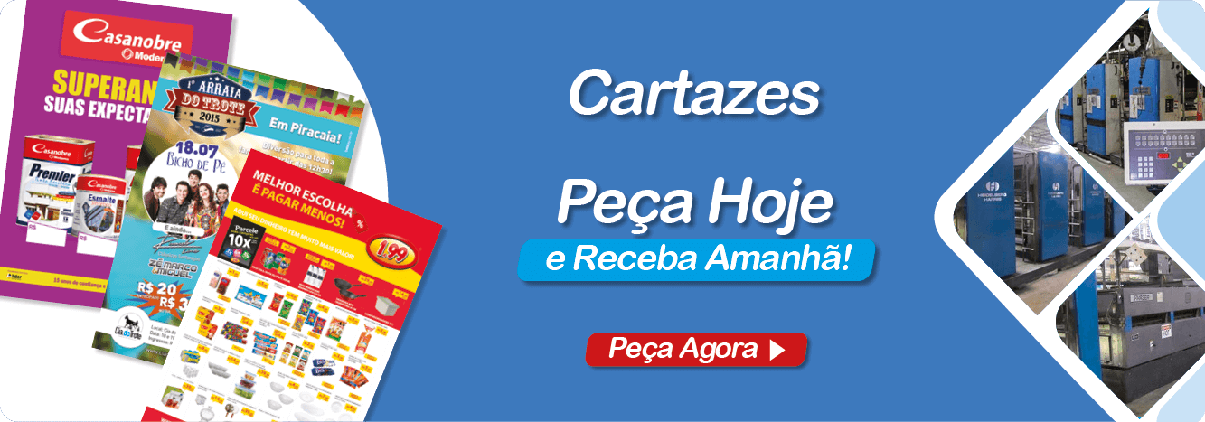 cartazes impressos alta qualidade